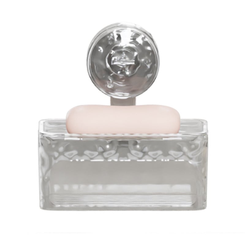 Cutie săpun cu ventuză Youyi, montaj pe perete, din plastic, două niveluri, 200 buc