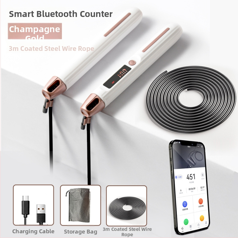 Elekson Bežični užad za skok s Bluetoothom i elektroničkim brojačem, ABS, verzija 3, licencirana privatna etiketa