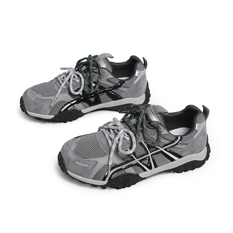 Ženske tenisice za trening od prave kože i mrežastog gornjeg dijela, prozračne, EVA srednji potplat, gumena potplat, vezanje, niski zglob