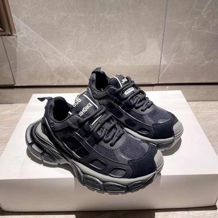 Pantofi platformă din piele pentru femei, stil coreean, vârf rotund, piele de vițel în două straturi, talpă din cauciuc, toc mediu 3-5 cm