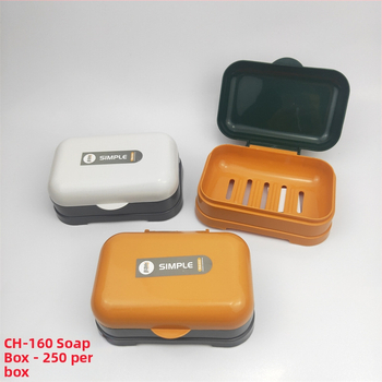 Lemi plastový dvojvrstvový bezšvový box na mydlo s háčikom do kúpeľne, značka Lemi, 240–250 kusov