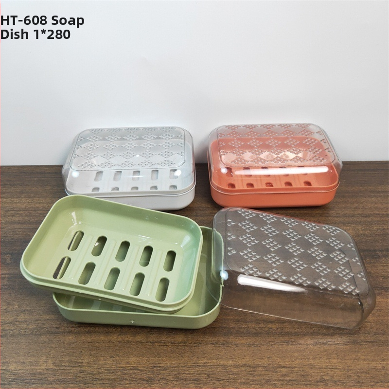 Lemi plastový dvojvrstvový bezšvový box na mydlo s háčikom do kúpeľne, značka Lemi, 240–250 kusov