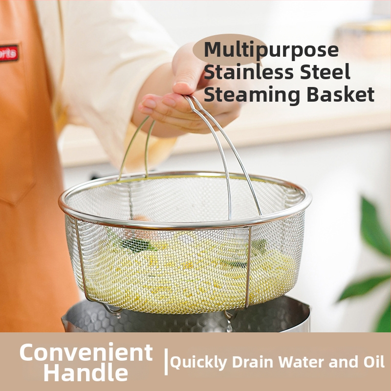 Coș de aburi din oțel inoxidabil 304 pentru hot pot și shabu-shabu, grilă de aburi, unealtă de bucătărie multifuncțională