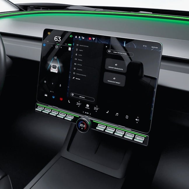 Dodatak – fizički gumb za središnju konzolu Tesle Model Y/3 (2017–2020), model TZW-19, plastika