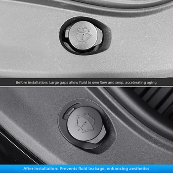 Tesla Model 3/Y/YL silikon zatvarač za razmak između brisača s filtrom protiv blokiranja, Snap-On ugradnja, model TSL1255