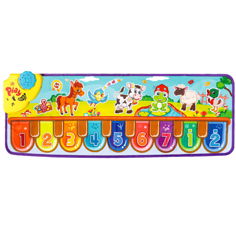 Dječja glazbena tkanina ploča za ples s zvukom i svjetlom, Hand Clap Piano, platno, integrirani prostir za puzanje, debljina 1,2 cm, za uzrast 4–6 godina