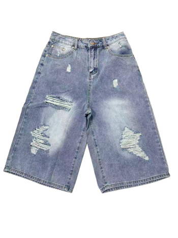 Traperice s visokim strukom, široki kroj, ručno izlizani detalji, duljina Five-Quarter, gradski stil