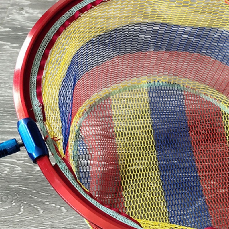 Glava ribarske mreže od aluminijske legure, okrugli ili trokutasti oblik, šareni debeli dizajn za velike ribe, mrežni pretinjak protiv zaplitanja