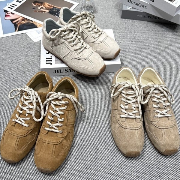 Agan Shoes žene - Kožni gornji dio, Okružni vrh prsta, Niski potpetica 1–3 cm, Prednje vezanje, Pogodno za sve sezone