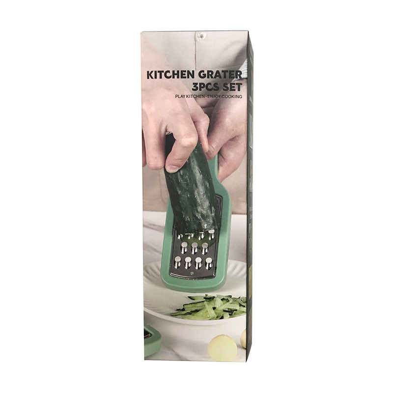 Višenamjenski set rende za voće i povrće – kuhinjski rend od nehrđajućeg čelika 430 i PS-a, mogućnost logotipa