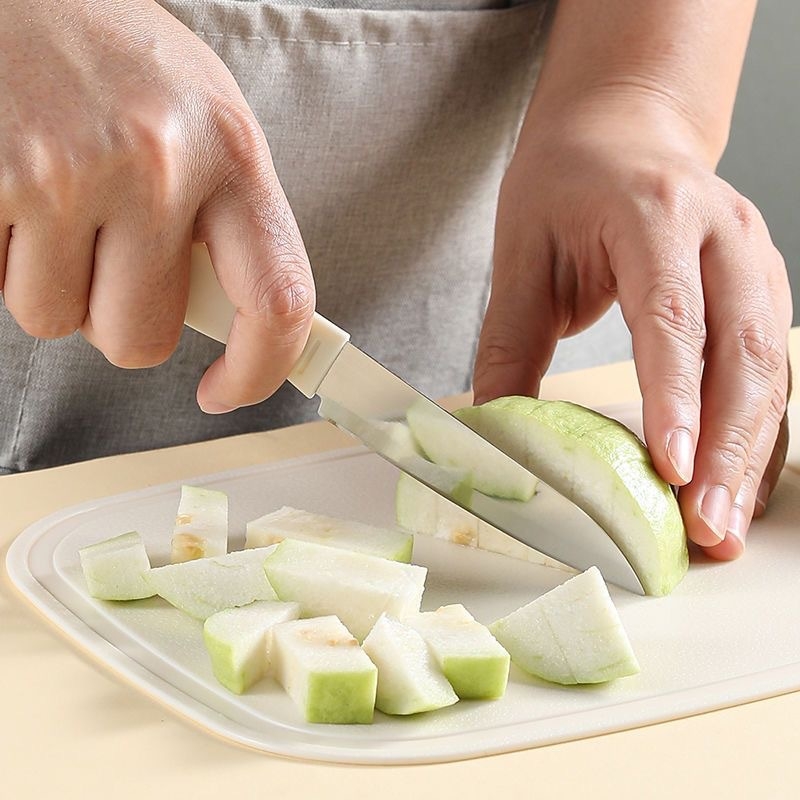 9-dijelni plastični kuhinjski set: nože, guljač za dinje, daska za rezanje i vilica za voće; materijal plastika; marka Dingchu; stil moderni minimalistički; višefunkcionalan