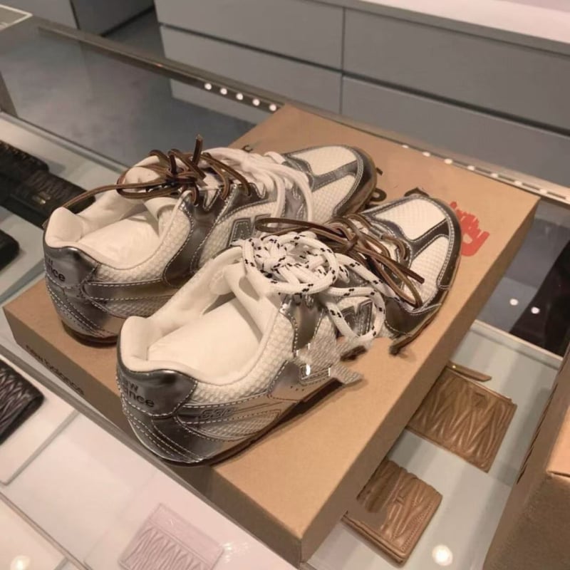 Γυναικεία casual αθλητικά παπούτσια, επάνω μέρος από βοδινό δέρμα, αναπνεόμενα, χαμηλό ύψος, με κορδόνια, PU σόλα