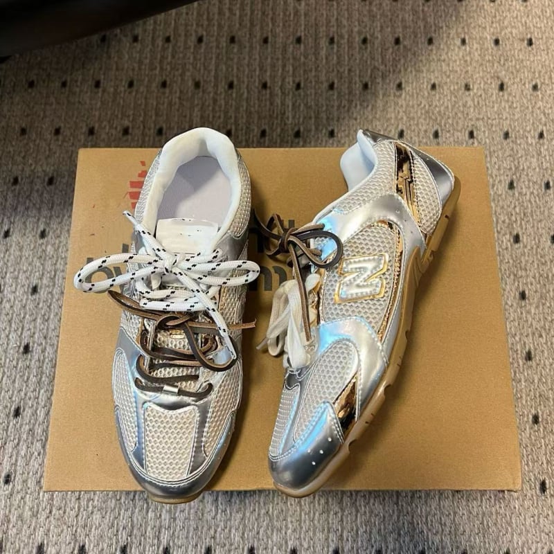 Γυναικεία casual αθλητικά παπούτσια, επάνω μέρος από βοδινό δέρμα, αναπνεόμενα, χαμηλό ύψος, με κορδόνια, PU σόλα