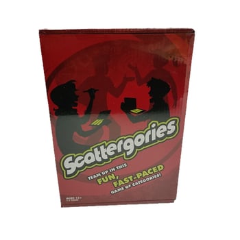 Scattergories društvena igra s karticama – interaktivna zabavna igra, papirnate kartice, za uzrast 15–35, s video vodičem