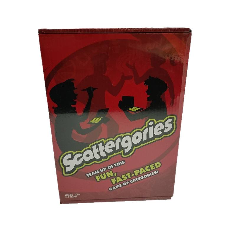 Scattergories društvena igra s karticama – interaktivna zabavna igra, papirnate kartice, za uzrast 15–35, s video vodičem