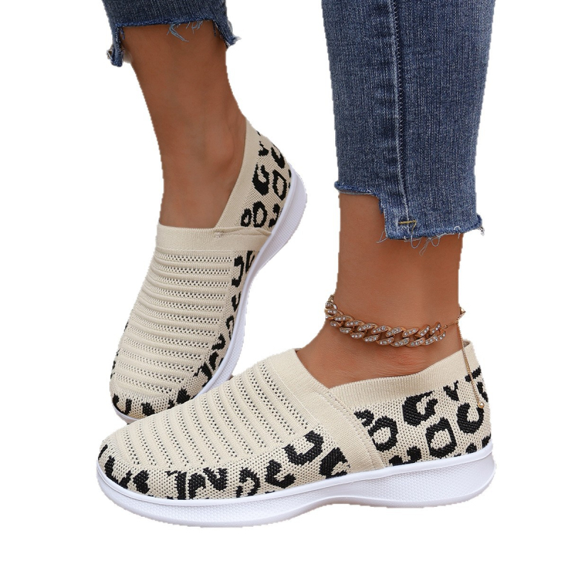 Ženske Slip-On tenisice od mrežaste tkanine – prozračan gornji dio, PU ulošak, gumeni potplat, nizak gornji dio, debeli pet 3–5 cm, jesensko 2025 izdanje