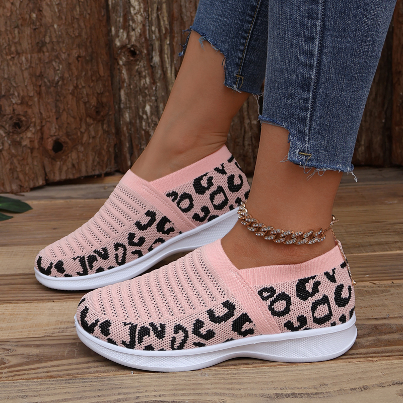 Ženske Slip-On tenisice od mrežaste tkanine – prozračan gornji dio, PU ulošak, gumeni potplat, nizak gornji dio, debeli pet 3–5 cm, jesensko 2025 izdanje