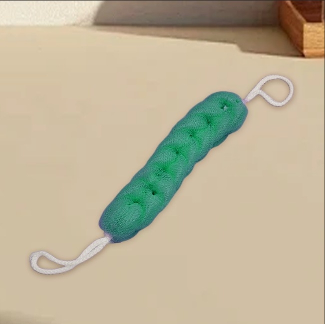 Dugački trak za tuširanje i piling, PE materijal, univerzalna upotreba, pakirano u vrećicu