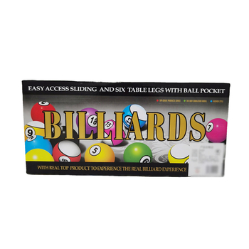 Детски настолен билярд комплект за игри — родителско взаимодействие, пластмасов материал, подходящ за деца 7–14 г., опаковка с прозорец, способства интелектуално развитие и координация ръка-мозък