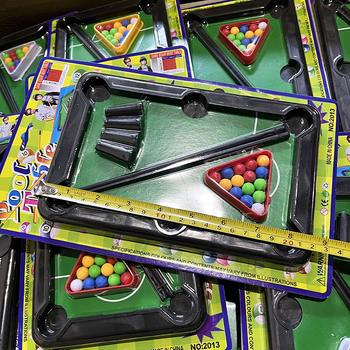 Детска настолна билярдна игра с блистерна опаковка (пластмаса; билярд; интерактивна игра; за деца 7–14 г)