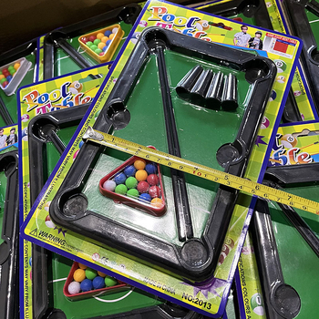 Детска настолна билярдна игра с блистерна опаковка (пластмаса; билярд; интерактивна игра; за деца 7–14 г)
