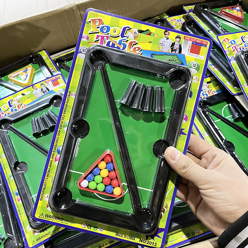 Детска настолна билярдна игра с блистерна опаковка (пластмаса; билярд; интерактивна игра; за деца 7–14 г)