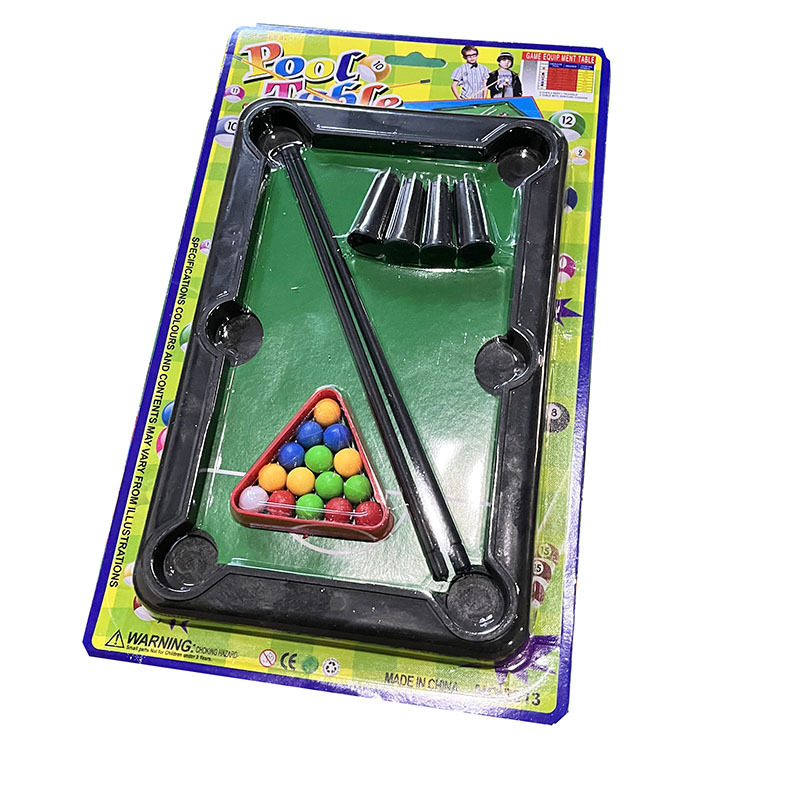 Детска настолна билярдна игра с блистерна опаковка (пластмаса; билярд; интерактивна игра; за деца 7–14 г)
