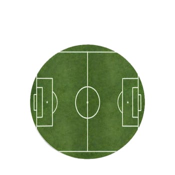 Nothing Suporturi rotunde din lemn pentru pahare, Design teren de fotbal, Model Dungi, Lemn procesat, Formă rotundă, Lansare iarna 2025