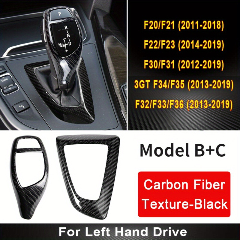 Dekorativni dodatak za mjenjač BMW — Marka: RRX carbon; Materijal: ABS; Model: RRX-DBG-002; Kompatibilan s F30, F10, F15, F07, F20, F21, F22, F32, F34