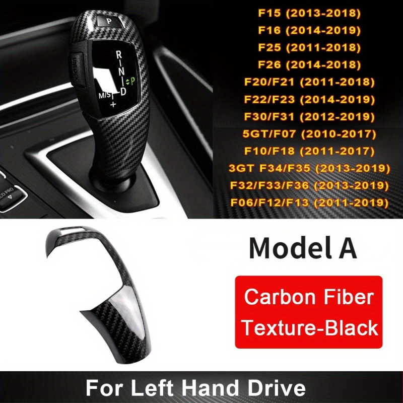 Dekorativni dodatak za mjenjač BMW — Marka: RRX carbon; Materijal: ABS; Model: RRX-DBG-002; Kompatibilan s F30, F10, F15, F07, F20, F21, F22, F32, F34