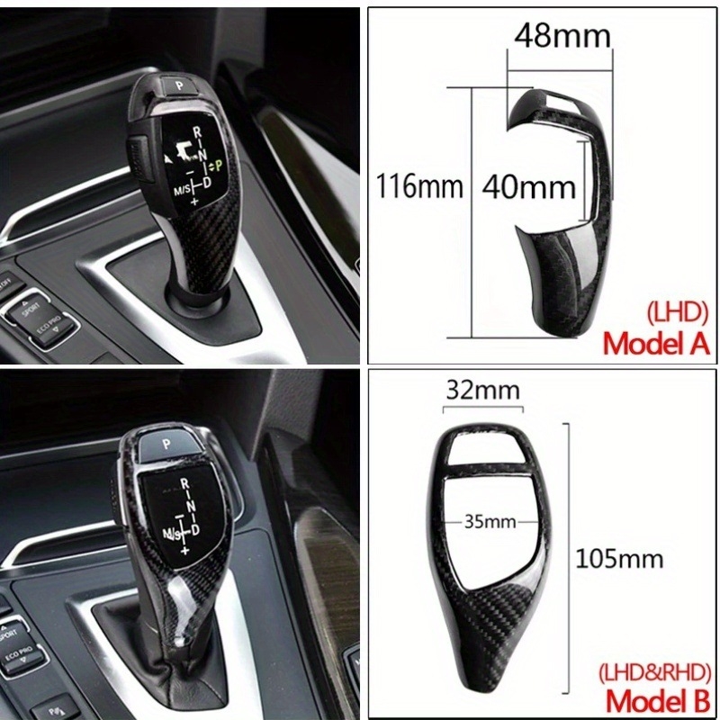 Dekorativni dodatak za mjenjač BMW — Marka: RRX carbon; Materijal: ABS; Model: RRX-DBG-002; Kompatibilan s F30, F10, F15, F07, F20, F21, F22, F32, F34