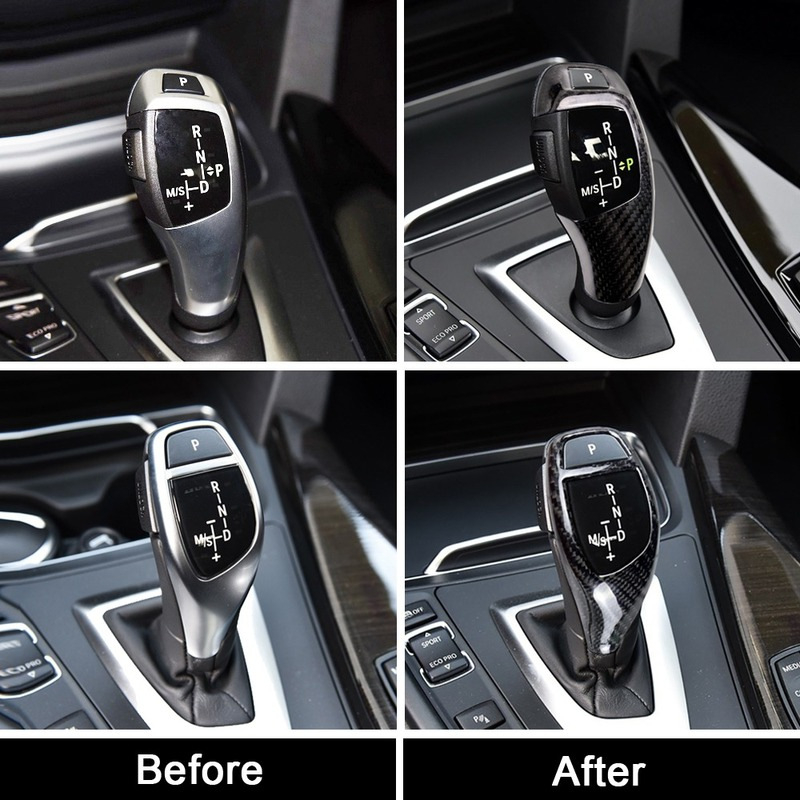 Dekorativni dodatak za mjenjač BMW — Marka: RRX carbon; Materijal: ABS; Model: RRX-DBG-002; Kompatibilan s F30, F10, F15, F07, F20, F21, F22, F32, F34