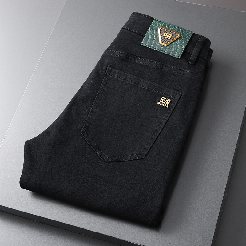 Muške traperice s ravnim krojem, mikroelastični denim, srednji dio struka, oprani efekt, 98,2% pamuka