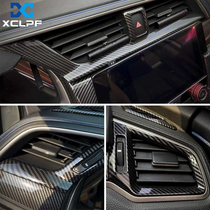 Dekorativni poklopac ventilacijskog otvora središnje ploče Honda Civic X (2016-2020) – ABS materijal; Dekorativno kućište i okvir za unutarnje preinake – Brand: XCCPJ; Logo: Bez