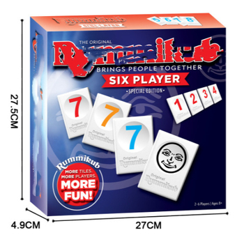 Rummikub stil stolna igra za djecu – puzzle, plastični i papirnati dijelovi, potiče kognitivni razvoj i koordinaciju ruka-oko