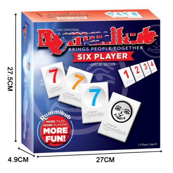 Rummikub stil stolna igra za djecu – puzzle, plastični i papirnati dijelovi, potiče kognitivni razvoj i koordinaciju ruka-oko