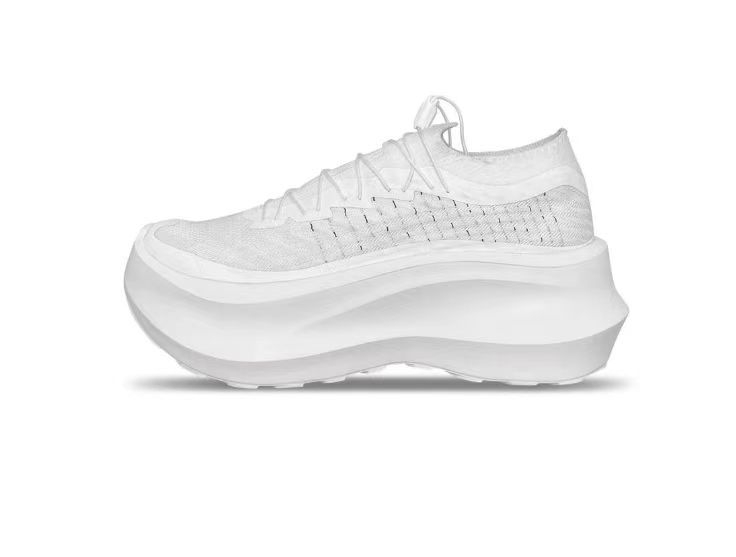 Női sportcipő PU hálós felsőrésszel, platforma 6–8 cm, EVA talp, belső talp műbőrrel