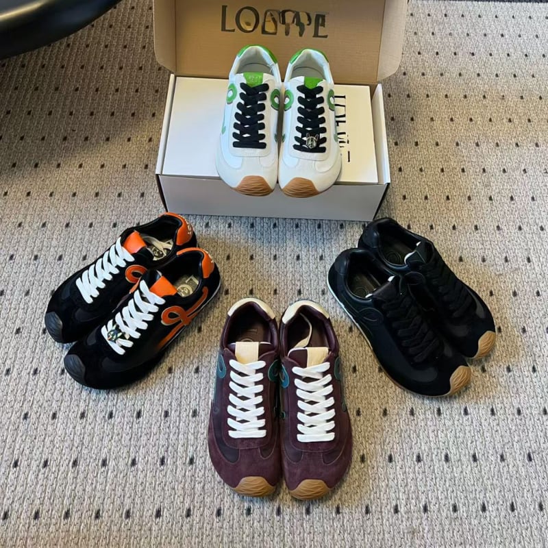 Παπούτσια Προπόνησης - Ελαφριά, Με Κορδόνια, Χρωματικά Μπλοκ, Δερμάτινο Άνω, EVA Μεσαία Σόλα