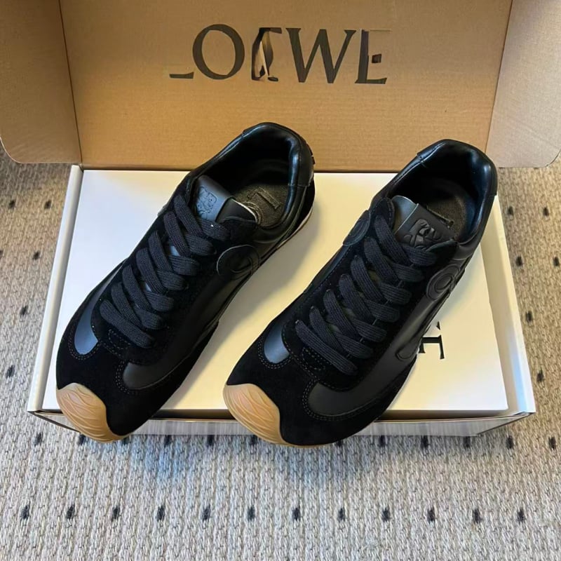 Παπούτσια Προπόνησης - Ελαφριά, Με Κορδόνια, Χρωματικά Μπλοκ, Δερμάτινο Άνω, EVA Μεσαία Σόλα