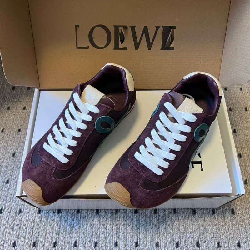 Παπούτσια Προπόνησης - Ελαφριά, Με Κορδόνια, Χρωματικά Μπλοκ, Δερμάτινο Άνω, EVA Μεσαία Σόλα