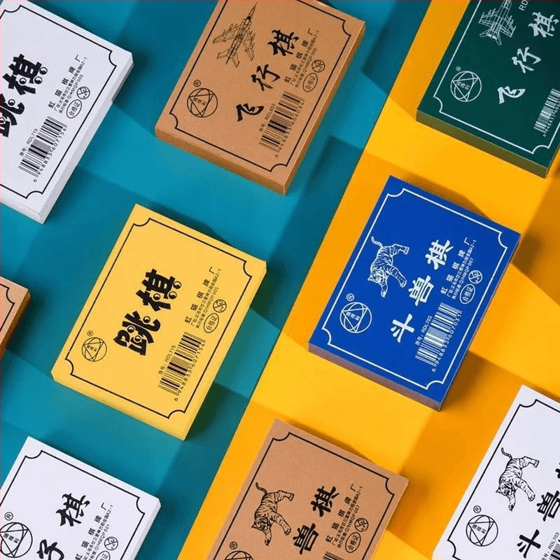Set stolnih igara: Gomoku, Animal Chess, Flying Chess, Checkers i Chinese Chess – plastika, šarena kutija, za kućnu upotrebu, dobna skupina 7–14 i 15–35