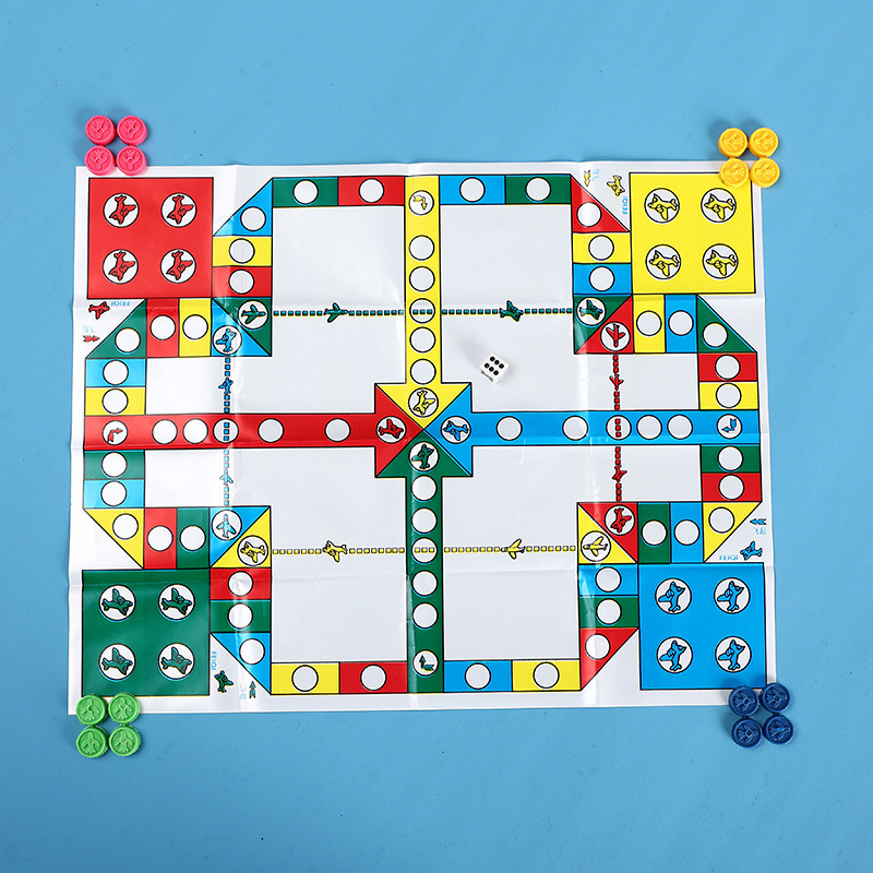 Mini Flying Chess Puzzle Igra — Vanjska interaktivna borbena igračka, Plastika, 14+