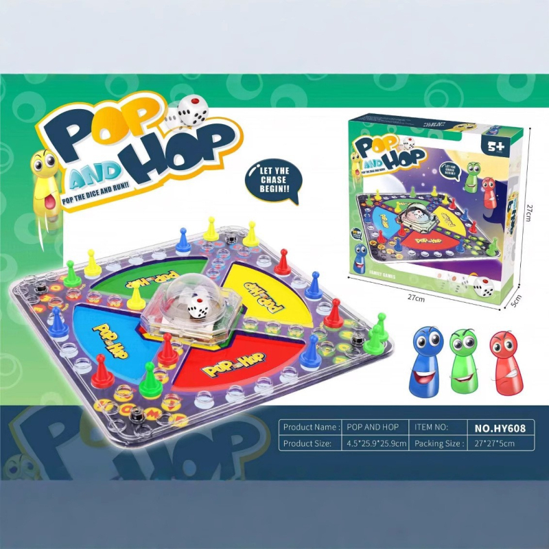 Asztali játék: Négy a sorban – Flying Chess, oktató és interaktív, műanyag, 7–14 éveseknek.