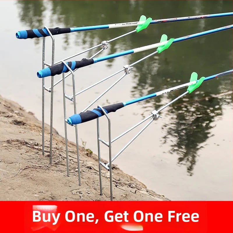 King Yuqi Nehrđajući čelični držač štapa za ribolov – Dvostruka namjena, Fiksni, Ne-sklopivi