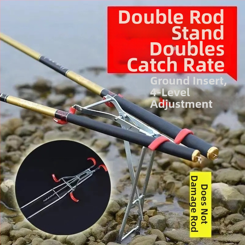 King Yuqi Nehrđajući čelični držač štapa za ribolov – Dvostruka namjena, Fiksni, Ne-sklopivi