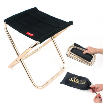 Scaun pliabil exterior CLS din aliaj de aluminiu 7075 – pliabil, pentru camping și pescuit