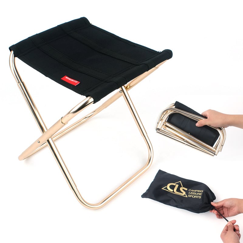 Scaun pliabil exterior CLS din aliaj de aluminiu 7075 – pliabil, pentru camping și pescuit