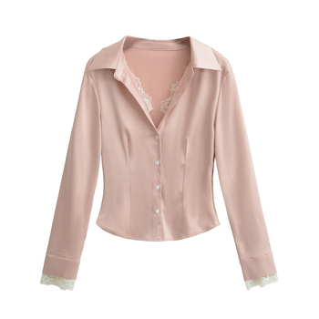Košula s polo ovratnikom, uskog kroja, jednobojna, dugi rukav, kratka duljina