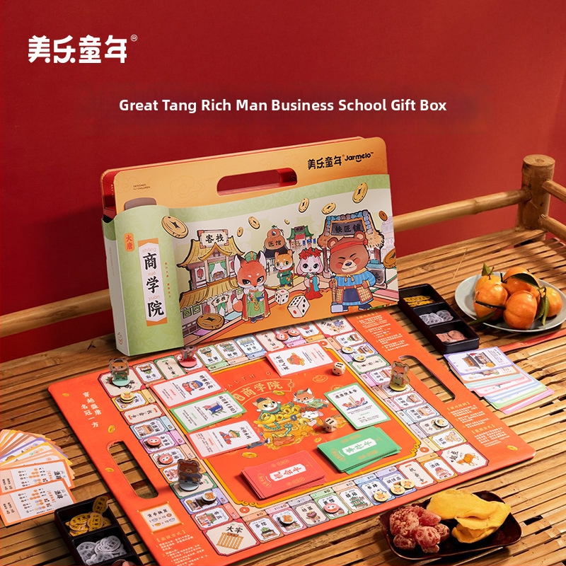 Joc de masă pentru copii Meile Childhood Datang Business School Millionaire – Ediție pentru copii, puzzle, multiplayer, interactiv, pentru 4–6 ani