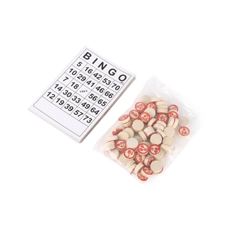 Joc de Bingo din hârtie pentru divertisment în interior — Interactiv, Dezvoltare intelectuală, Învățare practică, Pachet OPP inclus